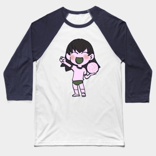 I draw chibi pastel pink tomo with volleyball / azumanga daioh Baseball T-Shirt